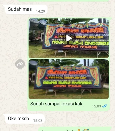 Pengiriman Papan Bunga Graha Bhakti Budaya