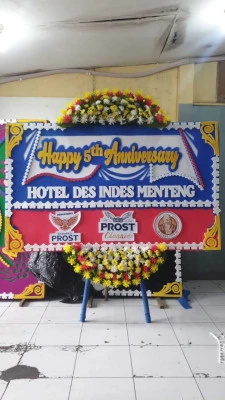 Papan Bunga di Graha Bhakti Budaya